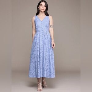 Venus periwinkle blue eyelet overdress